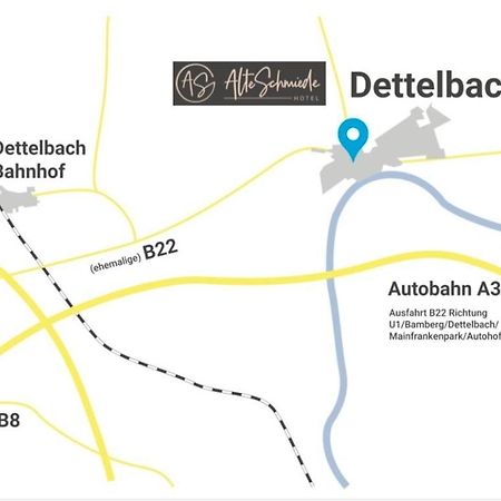 Aparthotel Alte Schmiede Dettelbach Buitenkant foto