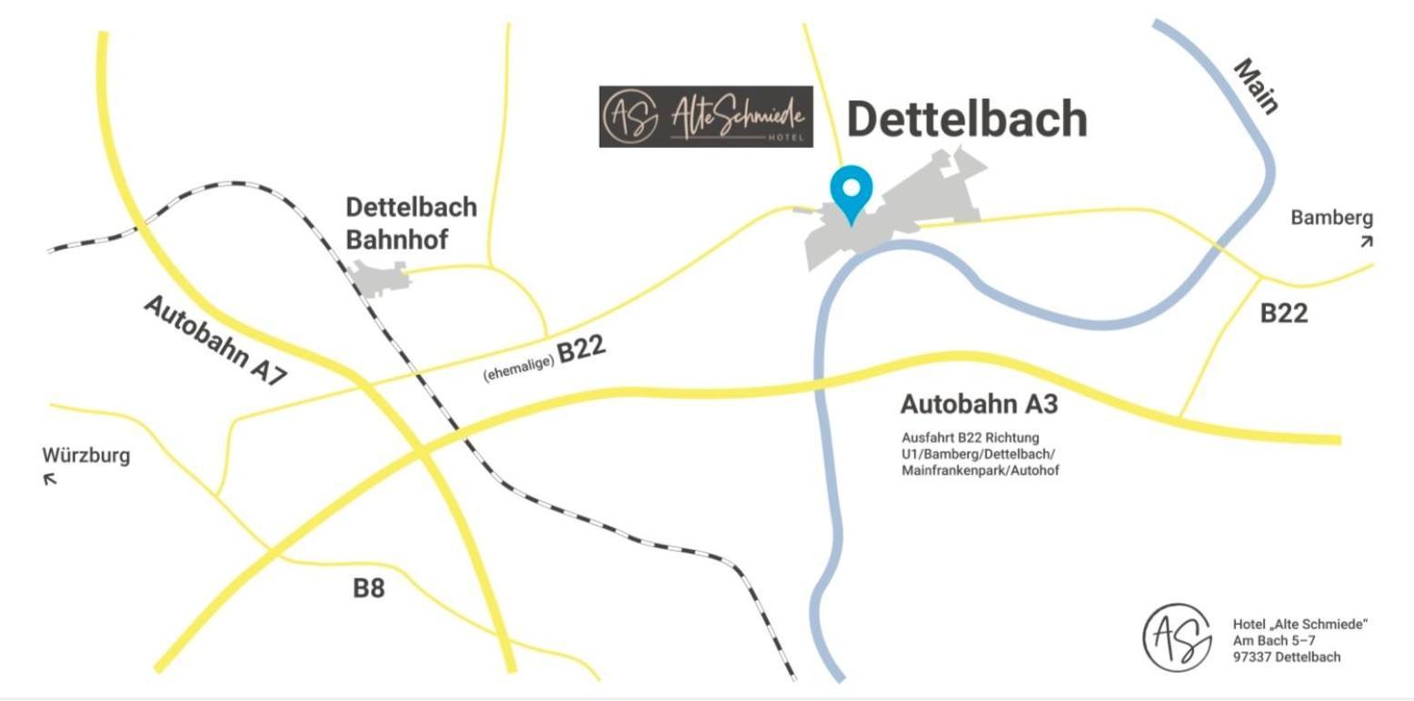 Aparthotel Alte Schmiede Dettelbach Buitenkant foto